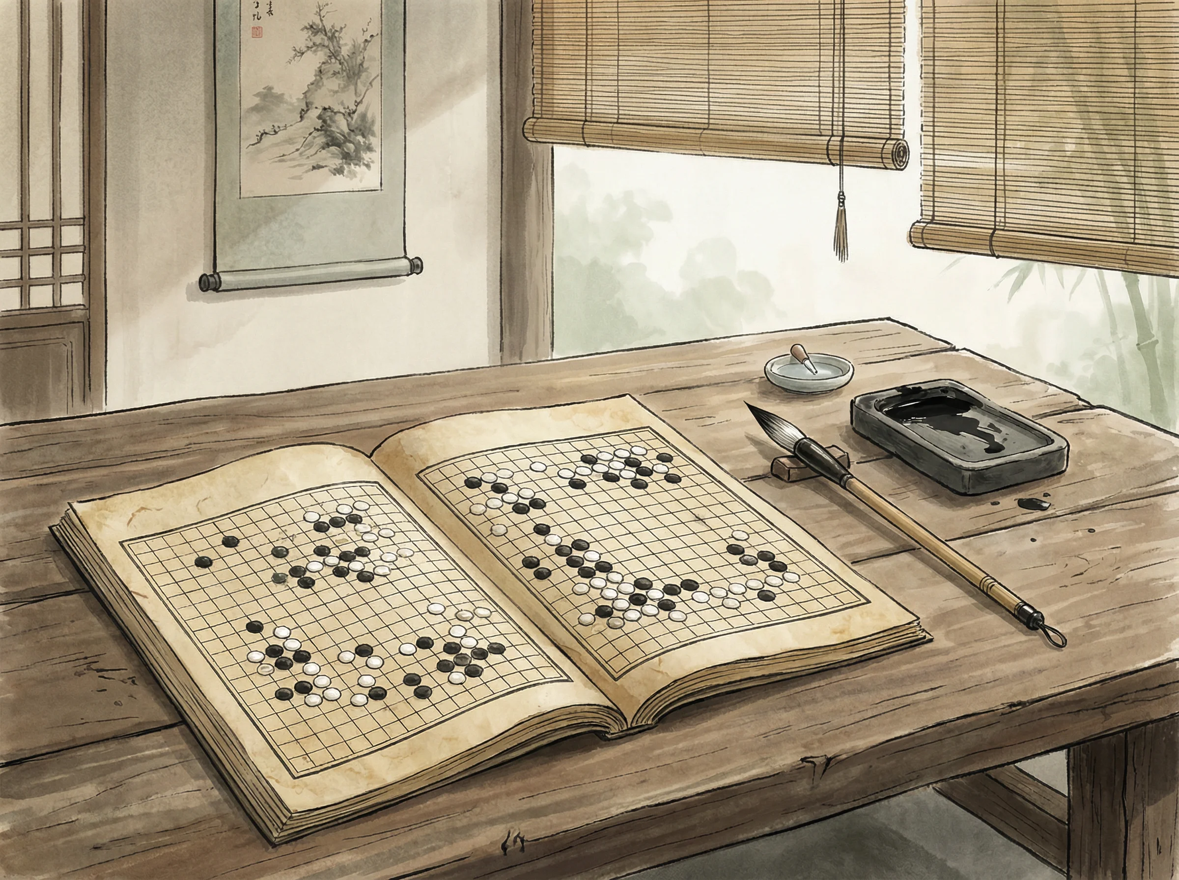 古籍《弈理指归图》封面，探索 876棋牌 奥秘